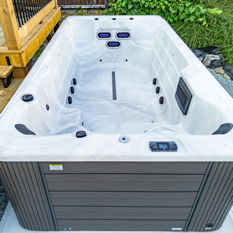 a brand new swim spa